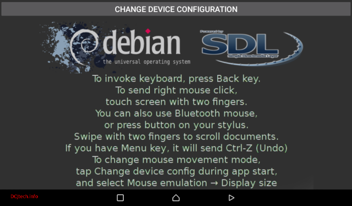 Configuration (Debian-on-Android)